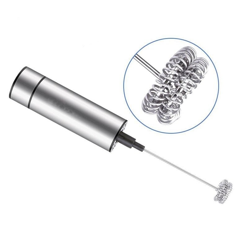Handheld Electric Milk Frother with Stainless Steel Whisk and USB Charging - Image 6