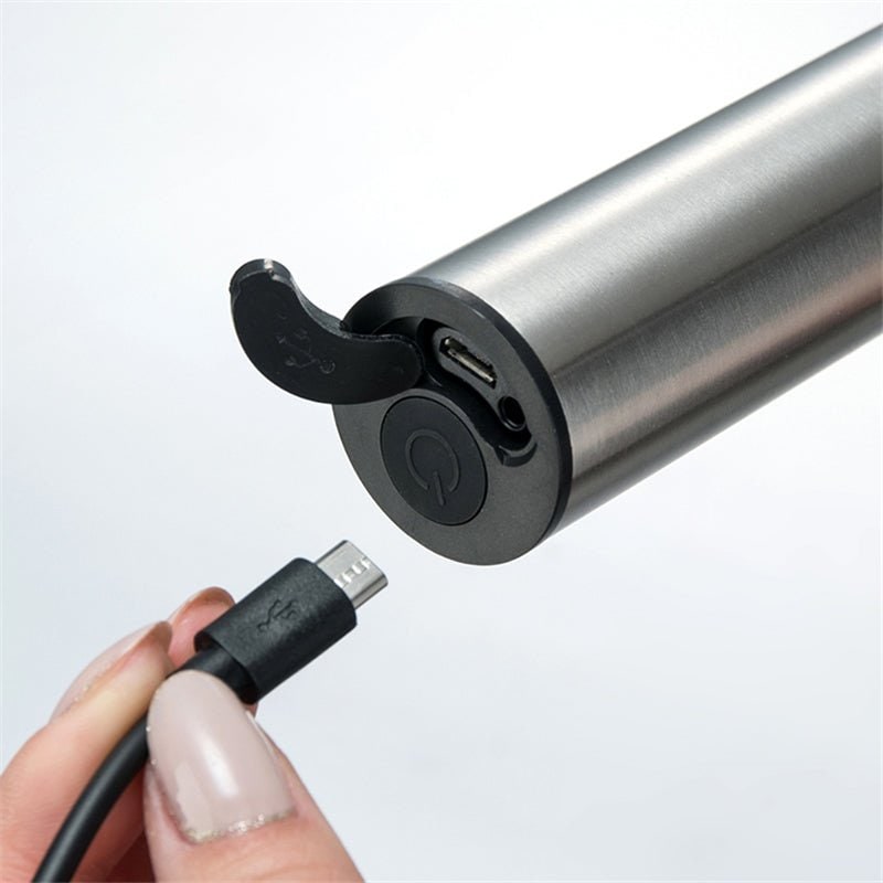 Handheld Electric Milk Frother with Stainless Steel Whisk and USB Charging - Image 8