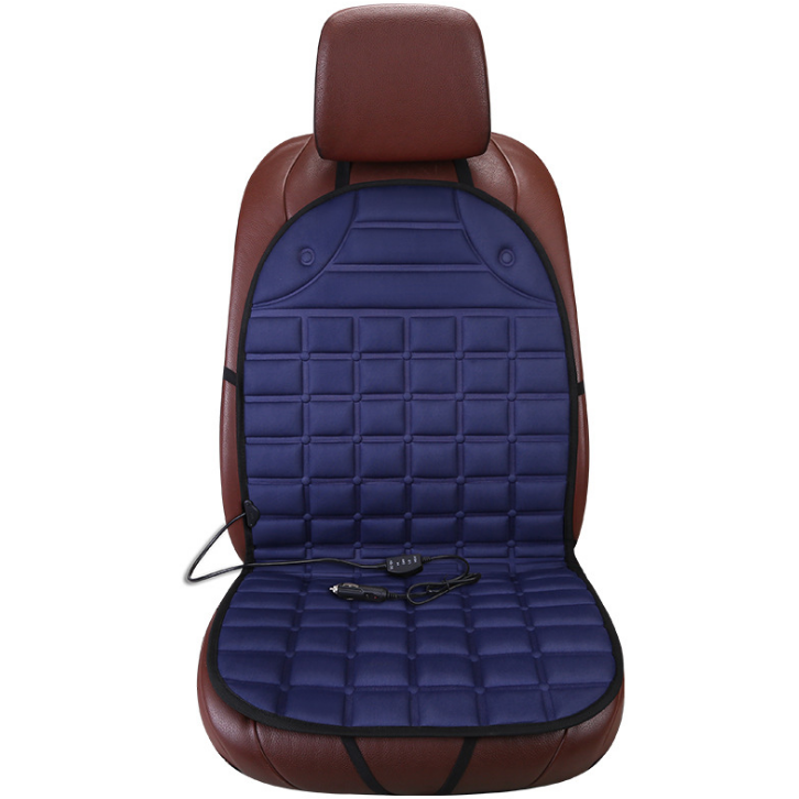 Heated Car Seat Cover and Cushion with 12v Adapter Quilted Design and Ergonomic Back Support - Image 12