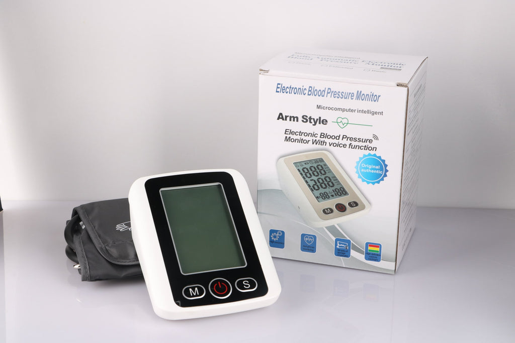 Home Automatic Blood Pressure Monitor with Large Lcd Screen and Portable Arm Cuff - Image 1