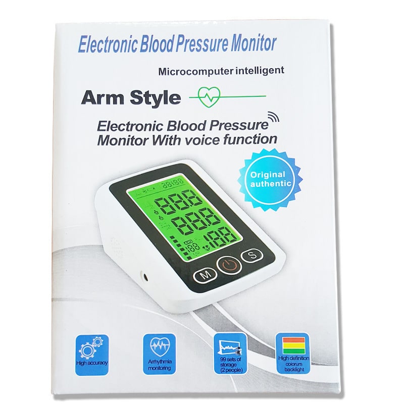 Home Automatic Blood Pressure Monitor with Large Lcd Screen and Portable Arm Cuff - Image 4