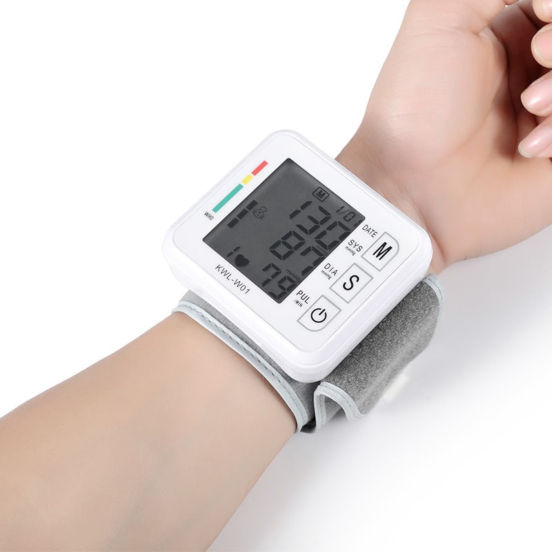Home Wristband Automatic Blood Pressure Monitor with Portable Lcd Display and Adjustable Strap - Image 12