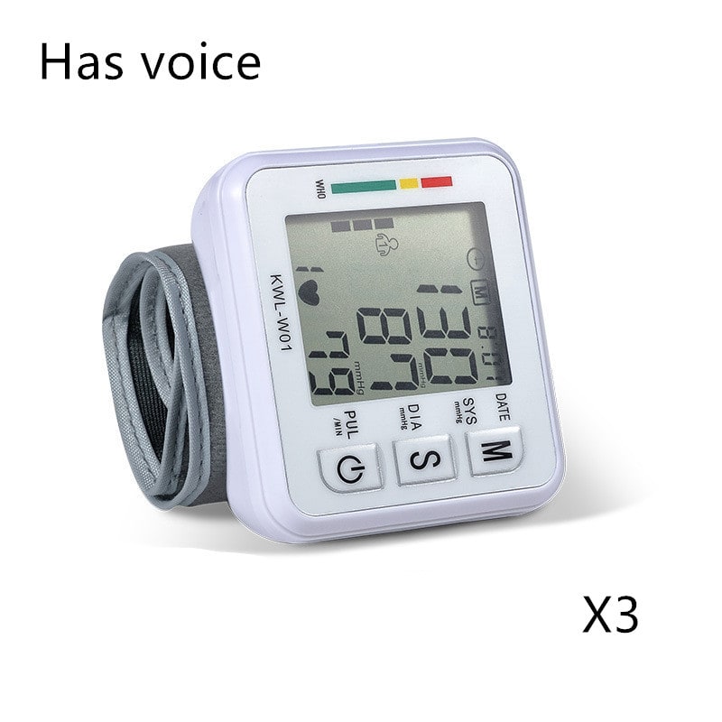 Home Wristband Automatic Blood Pressure Monitor with Portable Lcd Display and Adjustable Strap - Image 5