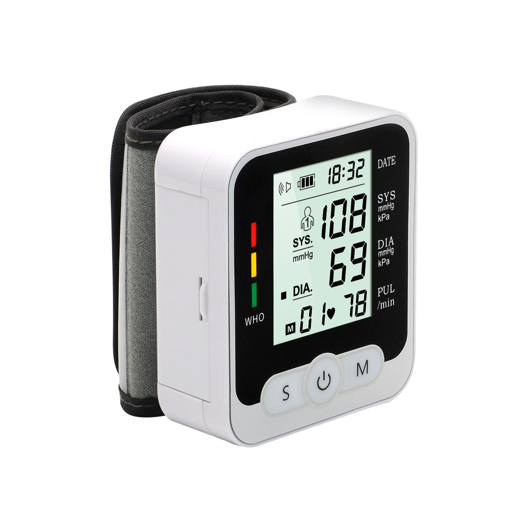Home Wristband Automatic Blood Pressure Monitor with Portable Lcd Display and Adjustable Strap - Image 9