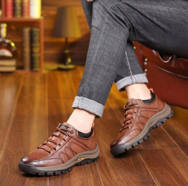Wasserdichte Lederschuhe für Herren - Sicheres Gehen