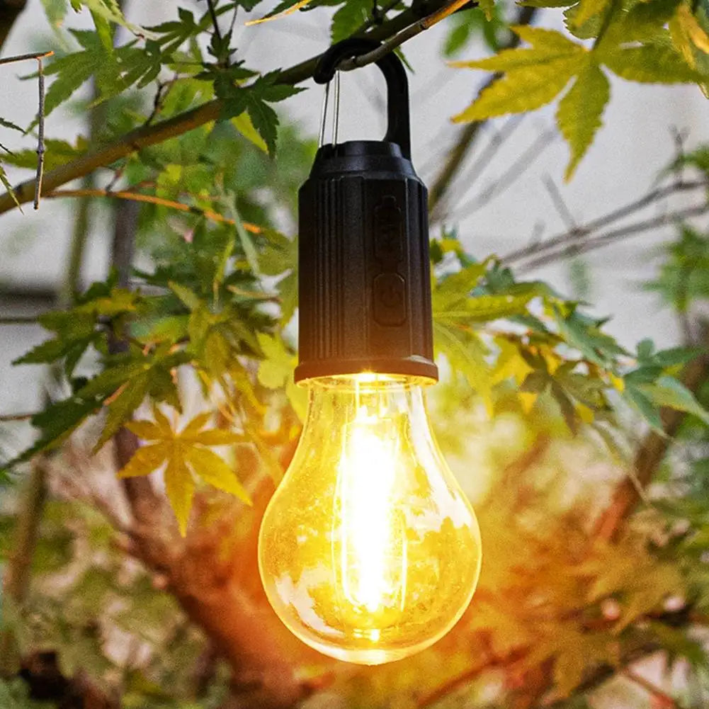 Ampoule LED vintage rechargeable et étanche - Parfaite pour le camping, le jardin et la maison