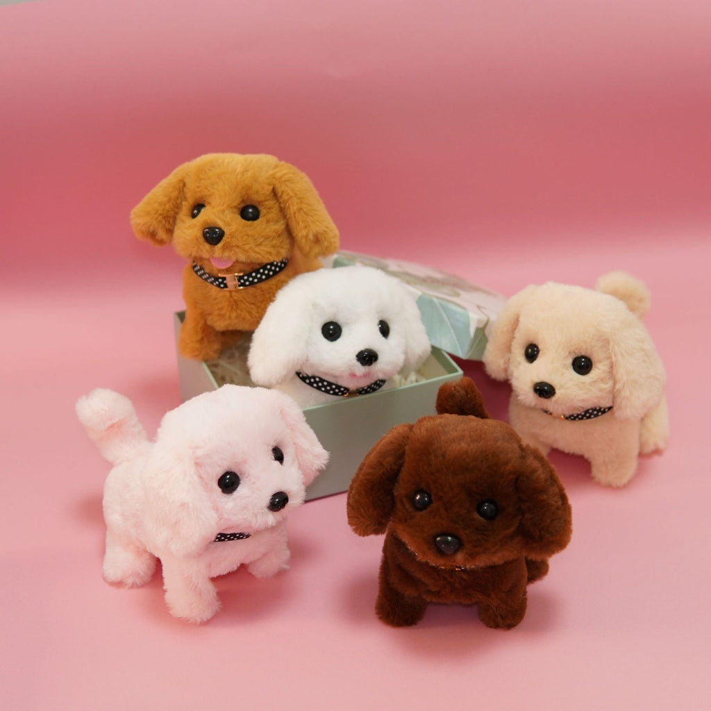 Jouet robot chiot activé par la voix et le toucher – Marche réaliste, aboiements et mouvements interactifs | Doux, silencieux et adapté aux enfants