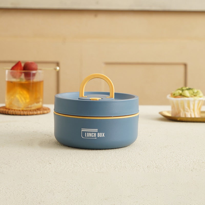 Insulated Bento Box Lunch Set Leak Proof Stainless Steel Stackable Thermal Sealed For Work - Image 11