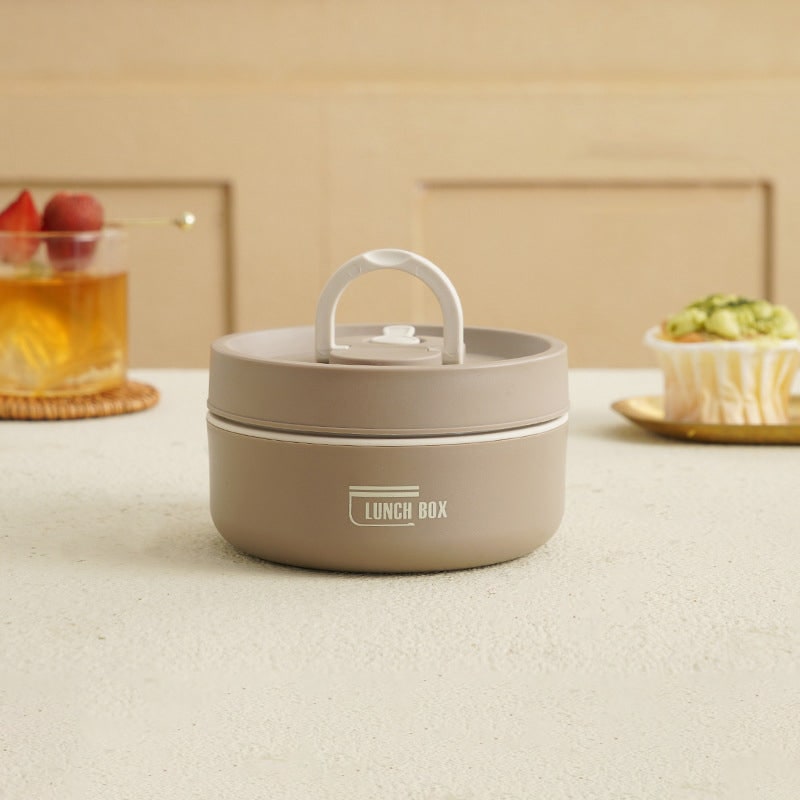 Insulated Bento Box Lunch Set Leak Proof Stainless Steel Stackable Thermal Sealed For Work - Image 12