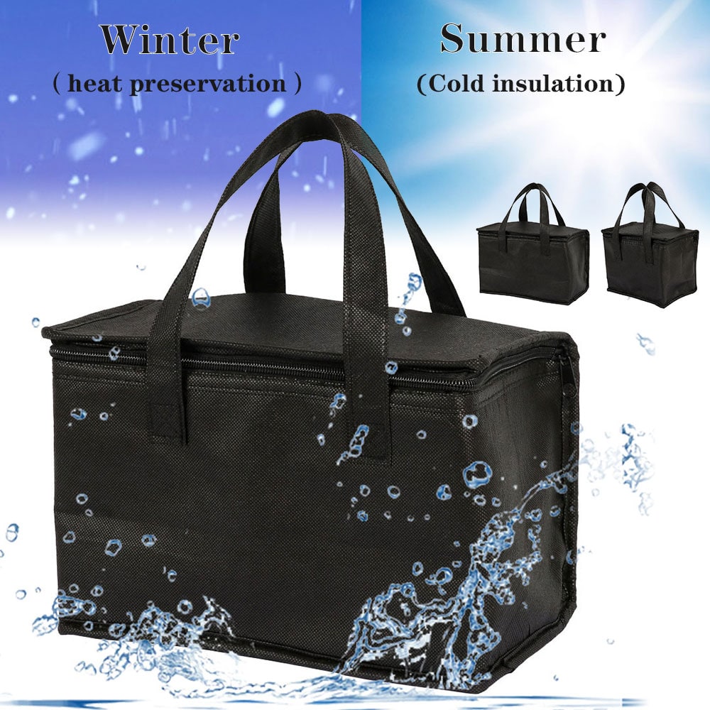Insulated Lunch Bag and Cooler Box with Zippered Closure and Dual Handles Portable - Image 10