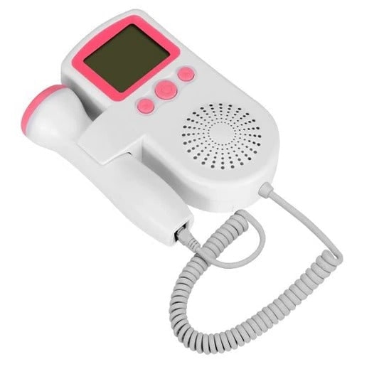 Kids' Fetal Doppler Monitor with Heart Rate Display Backlit Lcd Screen and Built-In Speaker for Home Use - Image 2
