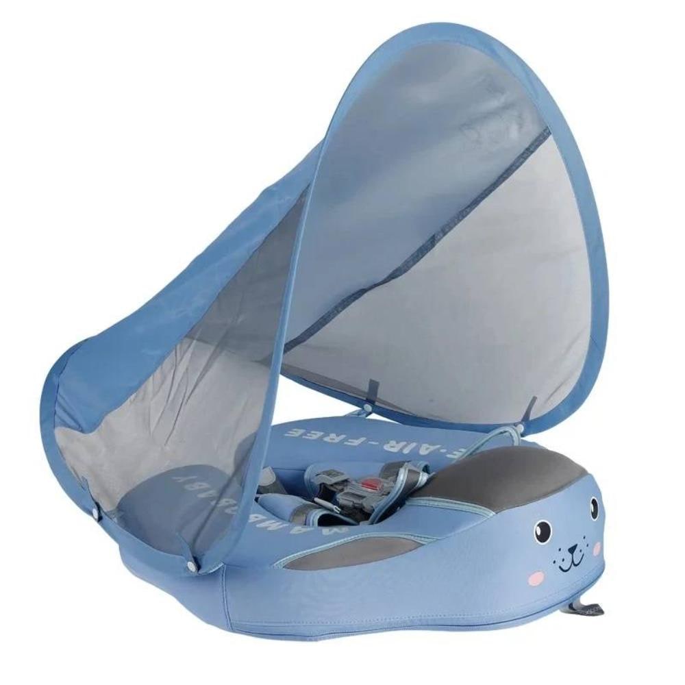 Kids' Pool Float with Detachable Sun Canopy and Lounger Design - Image 3