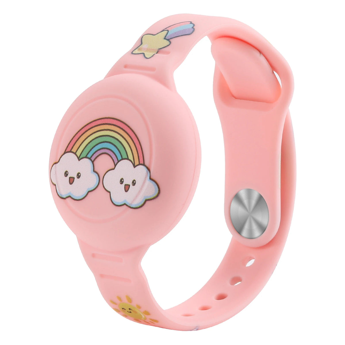 Kids' Silicone Airtag Wristband Holder with Adjustable Strap and Cartoon Graphics - Image 11