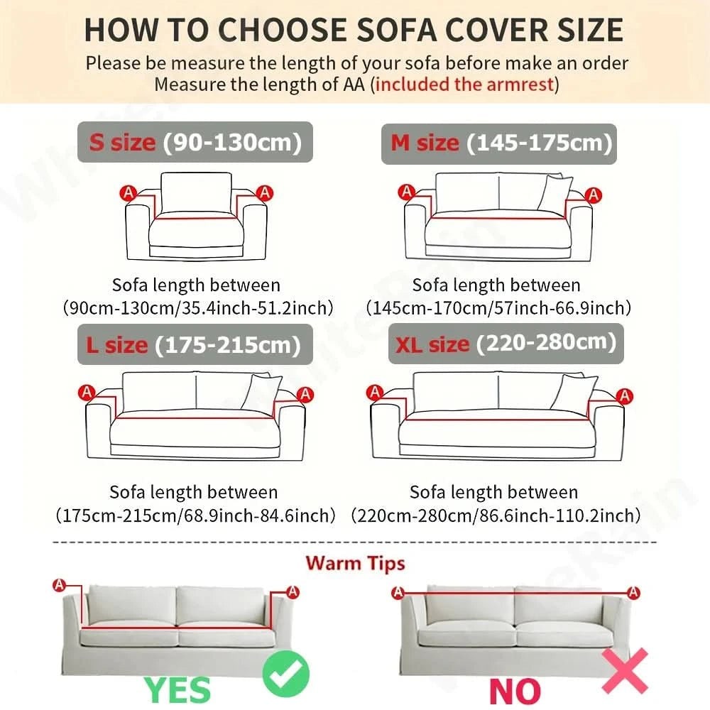 Kids' Sofa Cover and Cotton Slipcovers with Ribbed Jacquard Stretch Fit - Image 6