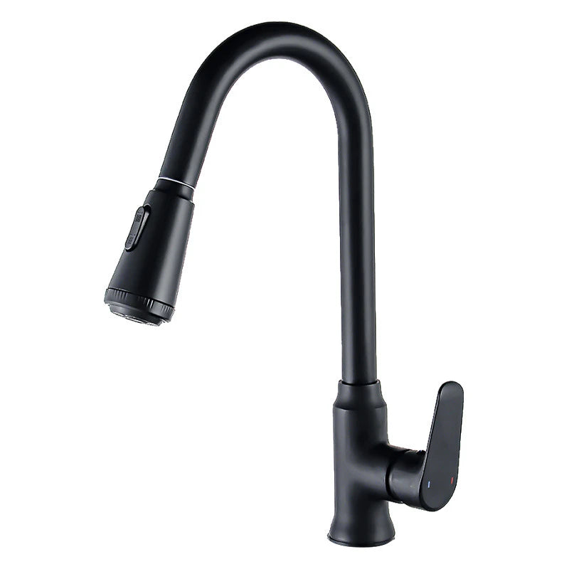 Kitchen Faucet with Pull-Down Spray Head and 360° Swivel Spout - Image 11
