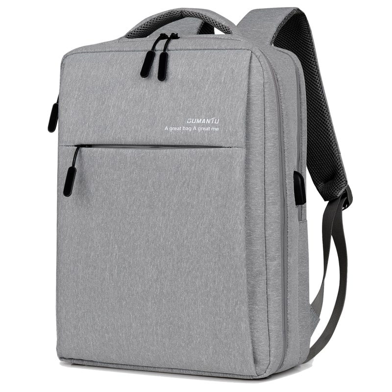 Laptop Backpack with USB Charging Port Slim Oxford Design and Padded Shoulder Straps - Image 7