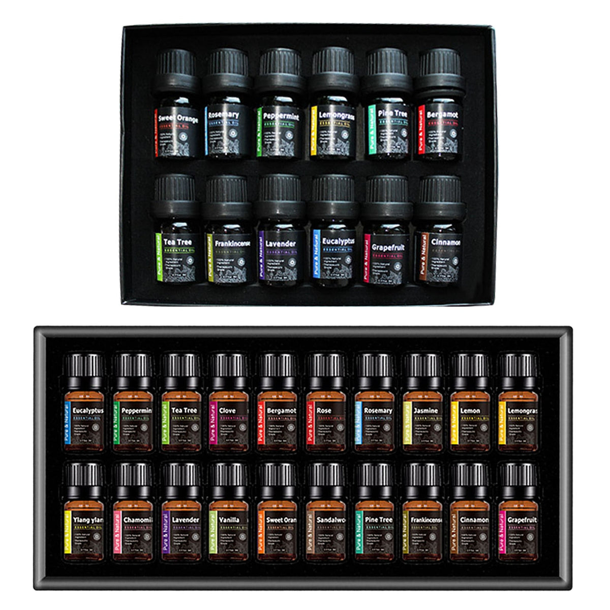 Lavender Essential Oil Set with Frankincense and Pure Aroma 14 Amber Glass Bottles 10ml - Image 5
