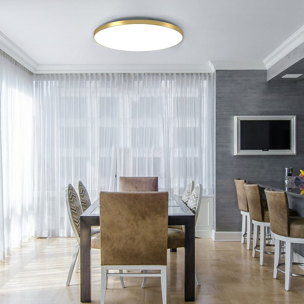LED Ceiling Light Fixture with Flush Mount Design and Bright Modern Round Illumination - Image 14