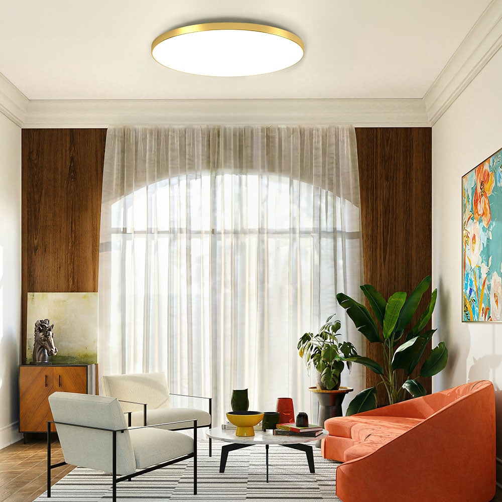 LED Ceiling Light Fixture with Flush Mount Design and Bright Modern Round Illumination - Image 15