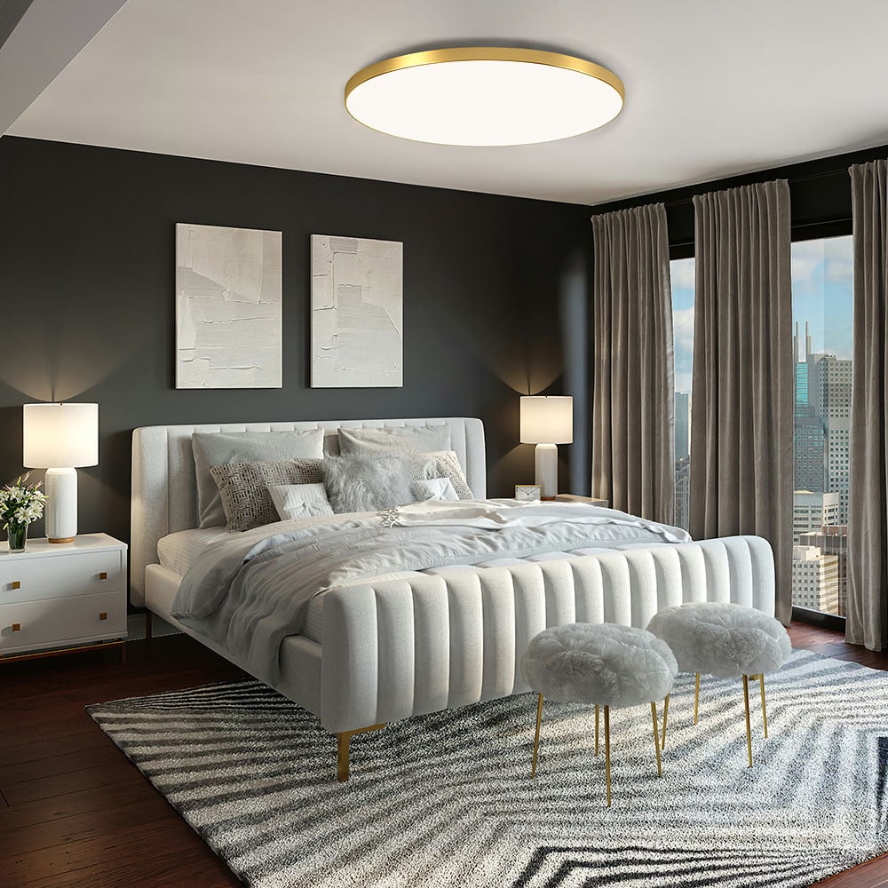 LED Ceiling Light Fixture with Flush Mount Design and Bright Modern Round Illumination - Image 16