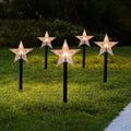 LED Christmas Lights Outdoor Star Pathway with Warm White Glow Set of 5 pieces - Image 9