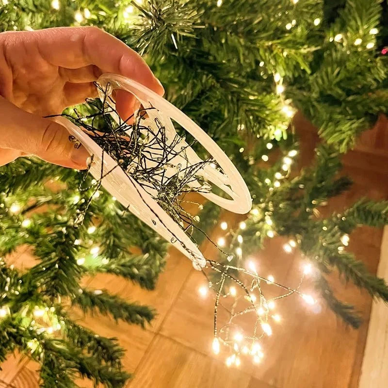 LED Christmas String Lights with Remote Control Cluster Warm for Indoor Decoration - Image 2