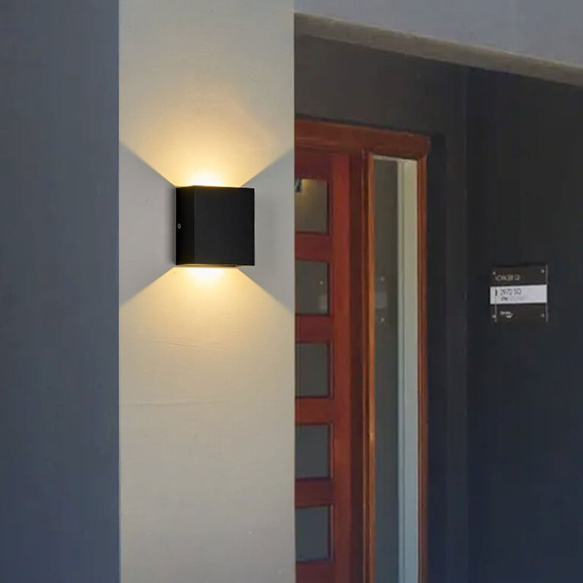 LED Wall Sconce with Up and Down Lighting and Modern Minimalist Design - Image 8