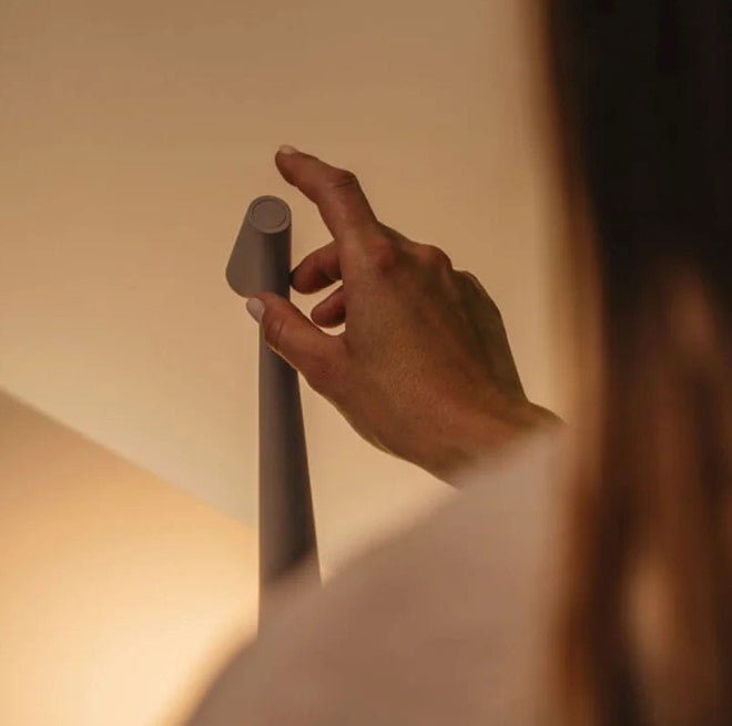 Kabellose minimalistische Stimmungslampe – Sanftes, stimmungsvolles LED-Licht mit Touch-Dimmung