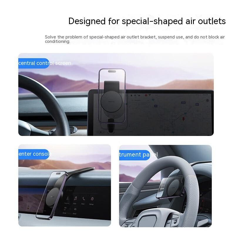 Magnetic Car Phone Holder and Mount with Bendable Arm and Adhesive Dashboard Base - Image 10