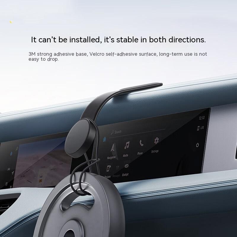 Magnetic Car Phone Holder and Mount with Bendable Arm and Adhesive Dashboard Base - Image 12