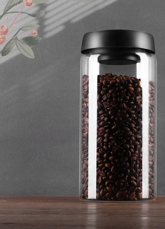 Boîte hermétique pour conserver les grains de café et leur fraîcheur – Boîte scellée pour la préparation du café à la maison, le rangement dans la cuisine et la consommation quotidienne de café