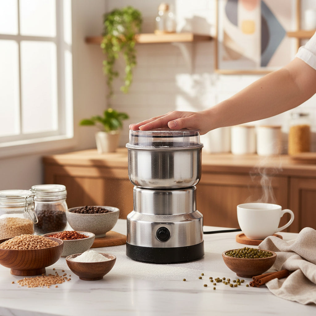 Moulin alimentaire portable multifonction - Broyeur rapide à une touche pour le café, les herbes et les épices