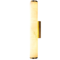 Marble Shade Wall Sconce Warm White Vertical LED Minimalist Cylindrical Gold - Image 15