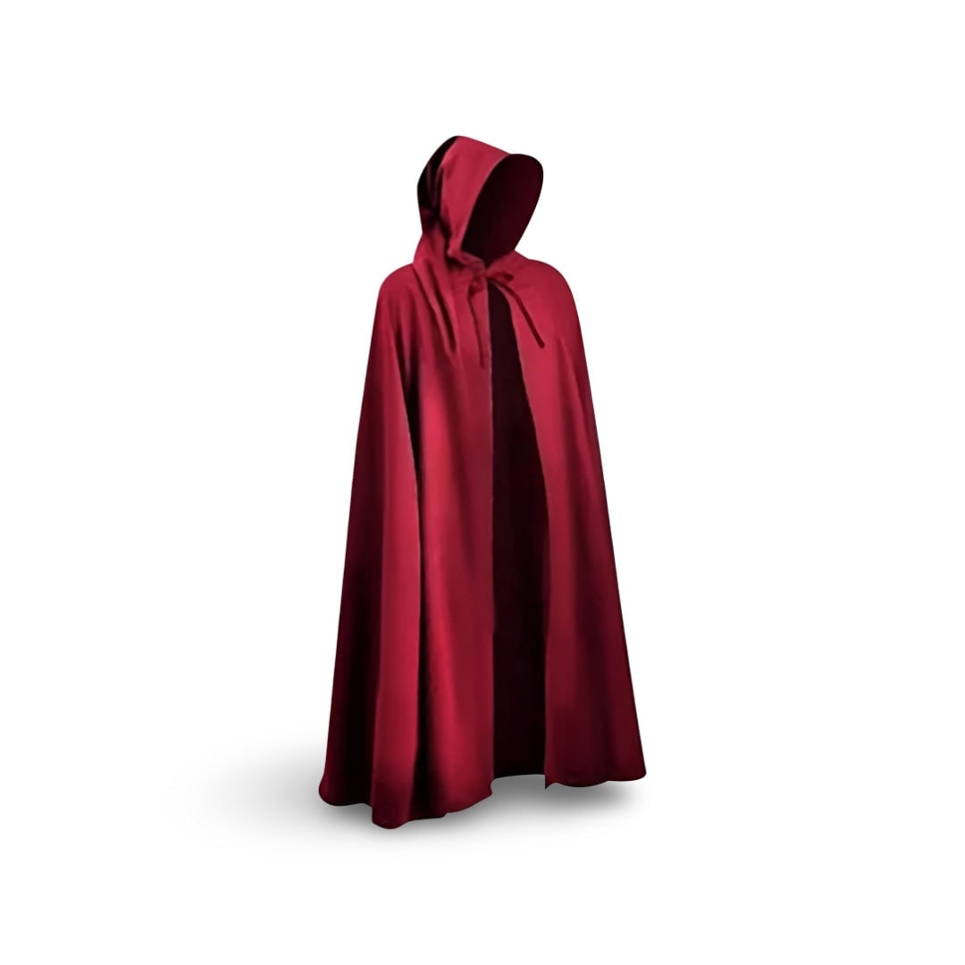 Medieval Knight Costume Tunic with Hooded Cloak and Templar Cross - Image 12