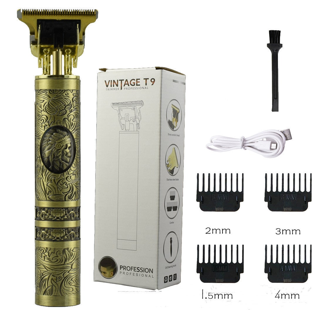 Men's Hair Trimmer for Pubic and Groin with Cordless Rechargeable Design and Metal Engraved Body - Image 1