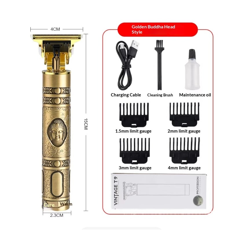 Men's Hair Trimmer for Pubic and Groin with Cordless Rechargeable Design and Metal Engraved Body - Image 2
