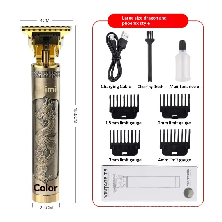 Men's Hair Trimmer for Pubic and Groin with Cordless Rechargeable Design and Metal Engraved Body - Image 5