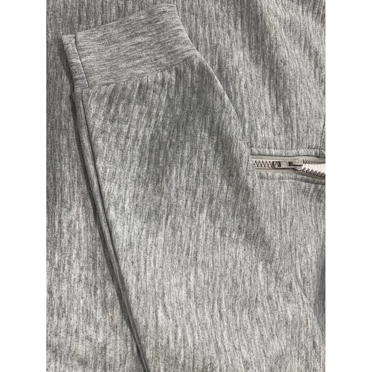 Men's Half Zip Sweatshirt with Textured Cotton Funnel Neck and Long Sleeves - Image 3