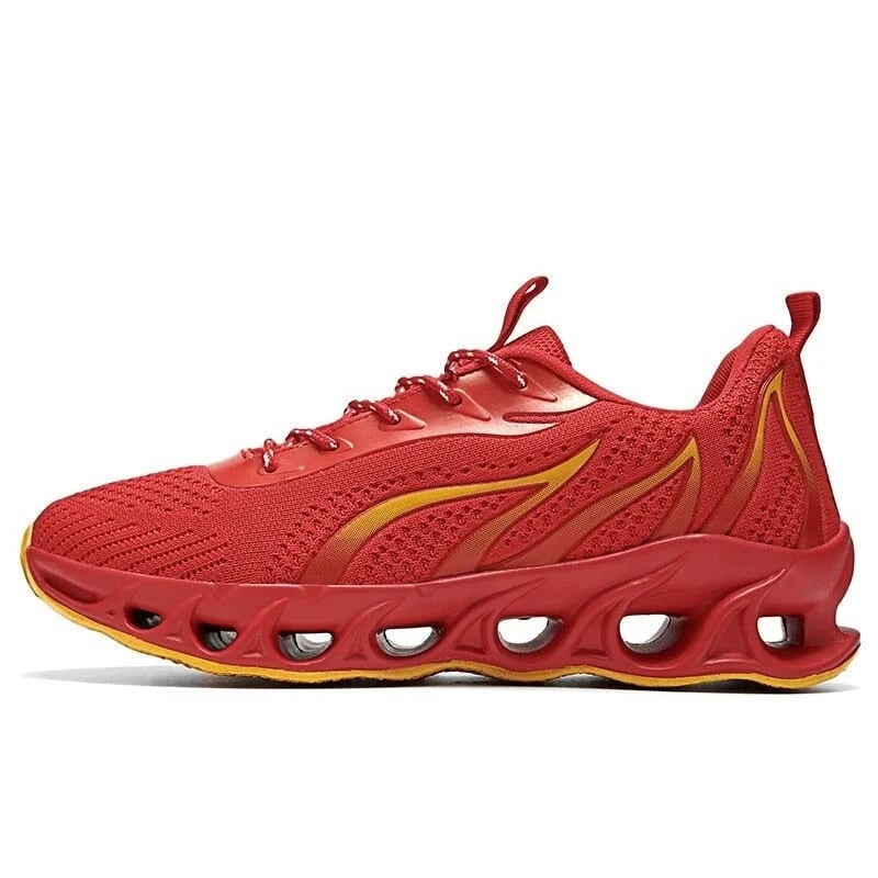 Men's Running Shoes Road with Mesh Blade Sole and Padded Ankle Collar - Image 4