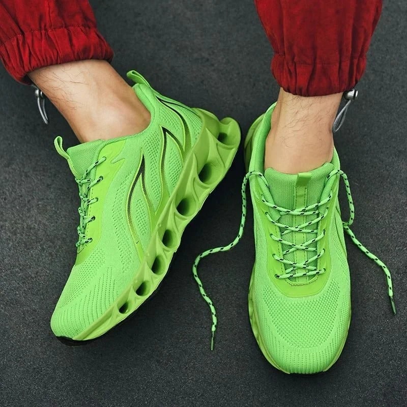 Men's Running Shoes Road with Mesh Blade Sole and Padded Ankle Collar - Image 7