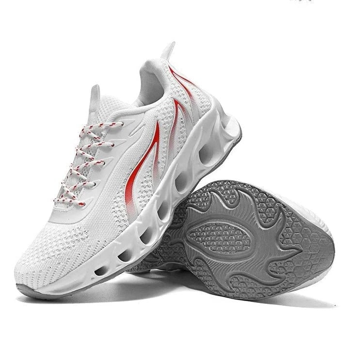 Men's Running Shoes Road with Mesh Blade Sole and Padded Ankle Collar - Image 8