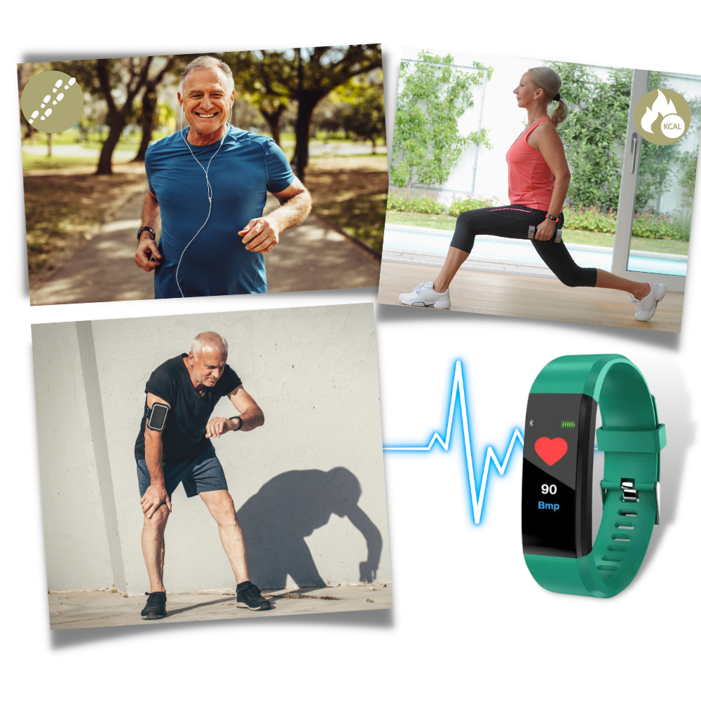 Men's Senior Fitness Tracker Step Counter Watch with Activity and Distance Tracking - Image 5