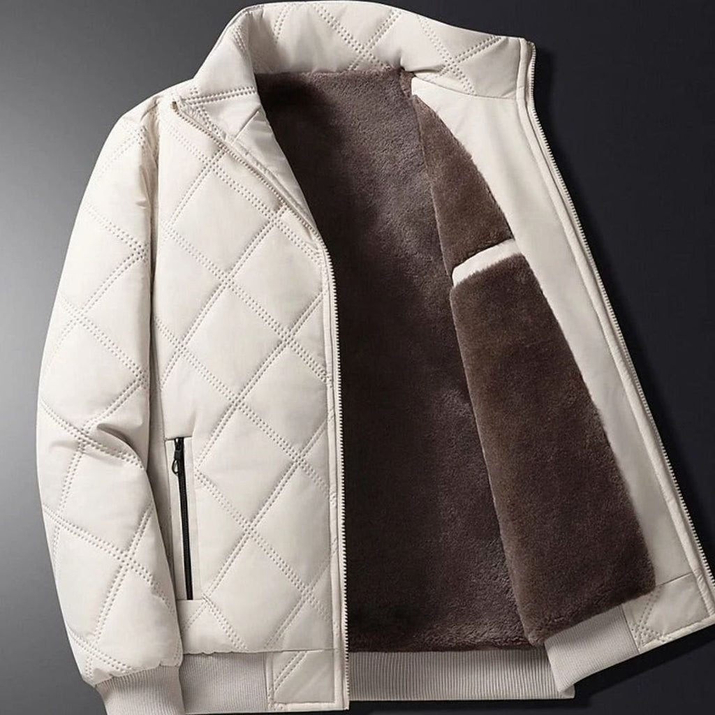 Men's Winter Jackets with Quilted Shell and Fleece Lining Bomber - Image 12
