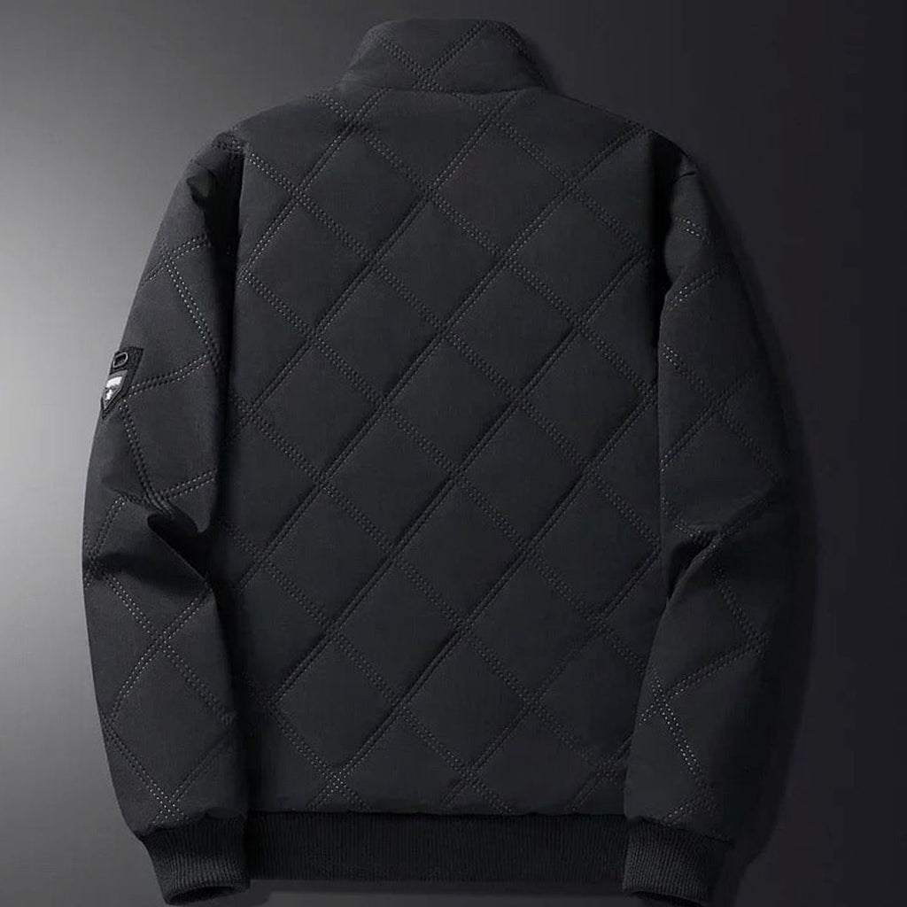 Men's Winter Jackets with Quilted Shell and Fleece Lining Bomber - Image 4