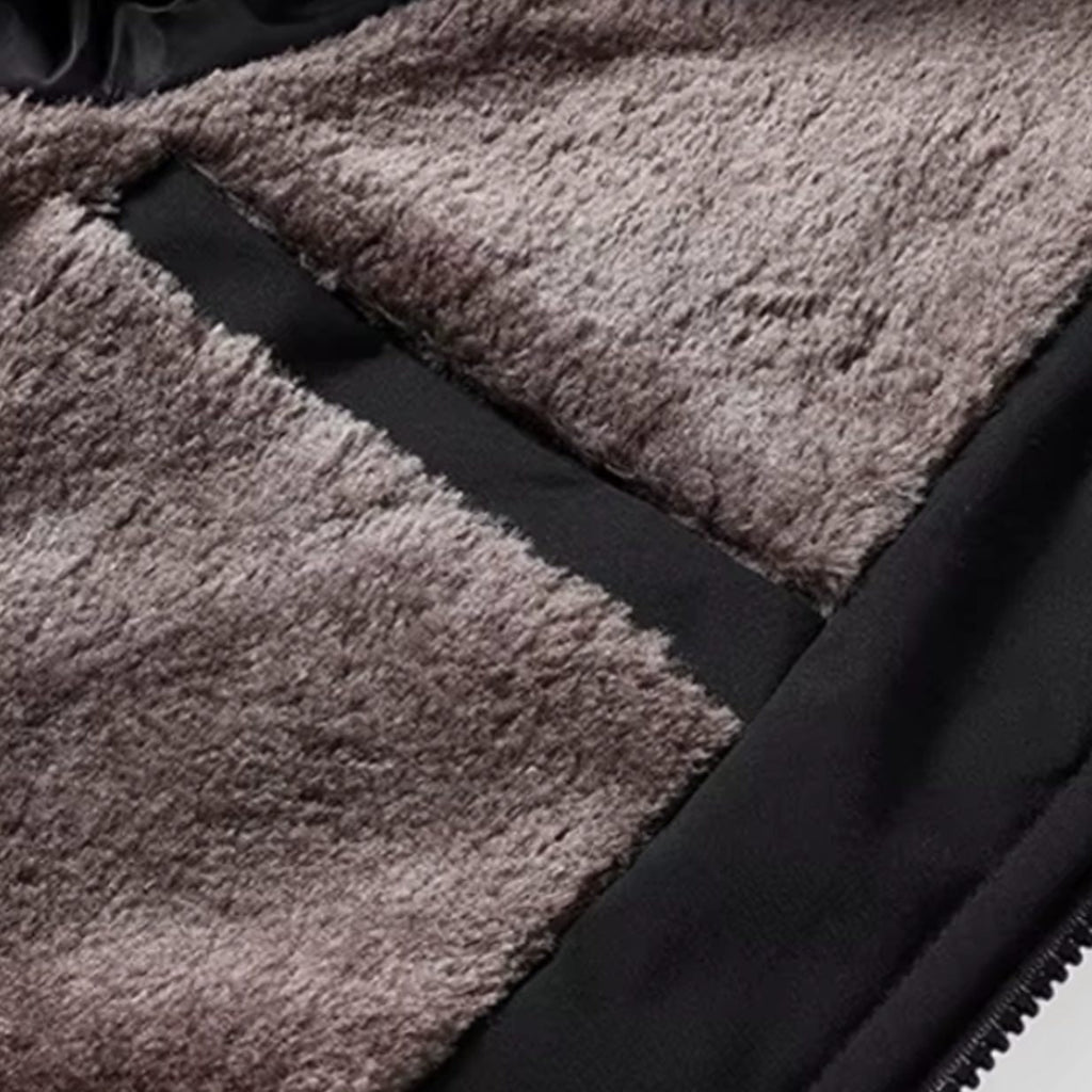 Men's Winter Jackets with Quilted Shell and Fleece Lining Bomber - Image 6