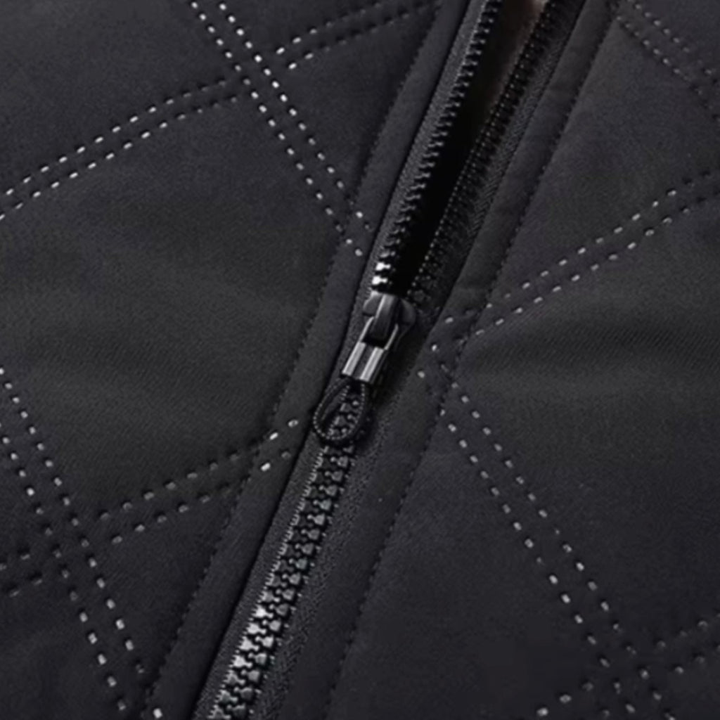 Men's Winter Jackets with Quilted Shell and Fleece Lining Bomber - Image 7