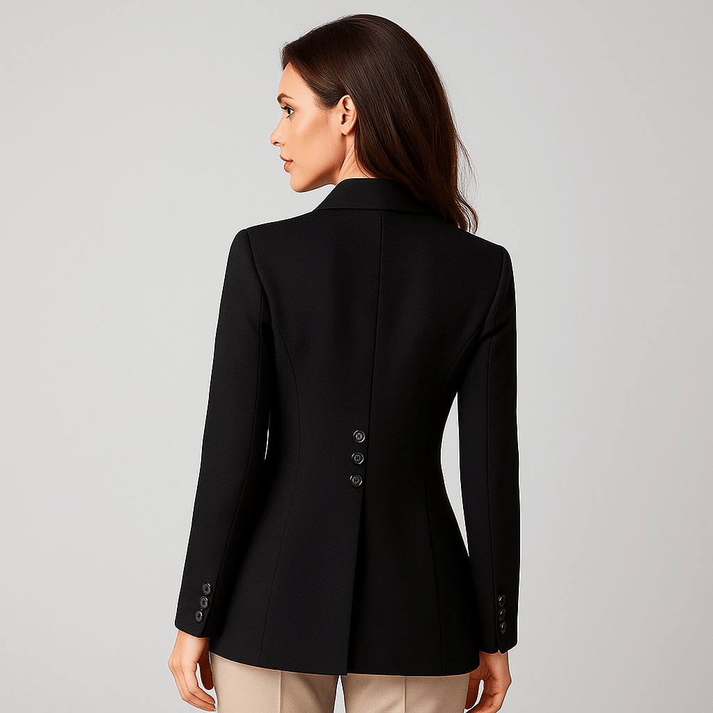 Blazer ajusté pour femme - Bouton unique - Élégant pour le bureau