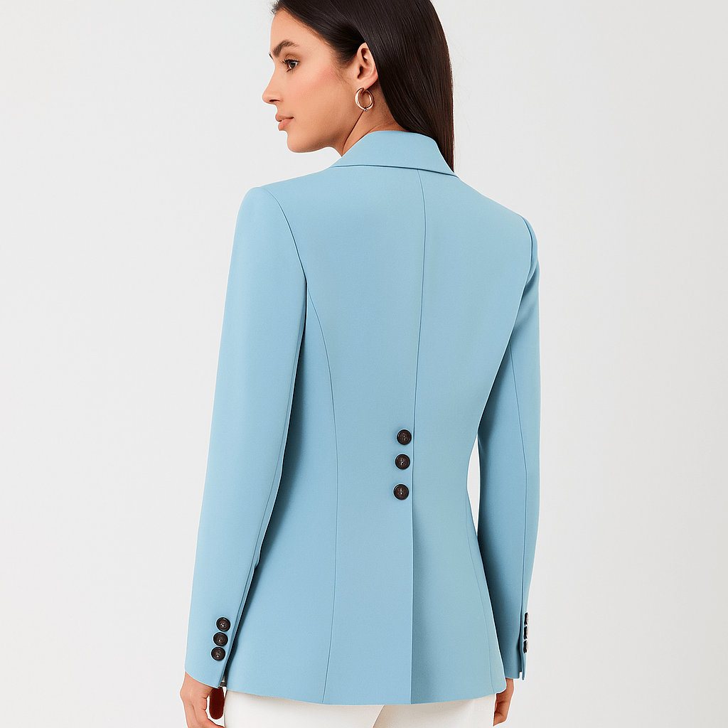 Blazer ajusté pour femme - Bouton unique - Élégant pour le bureau