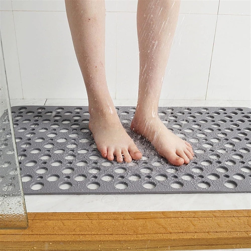 Non Slip Shower Mat with Suction Cups and Quick Dry Drainage Holes - Image 1