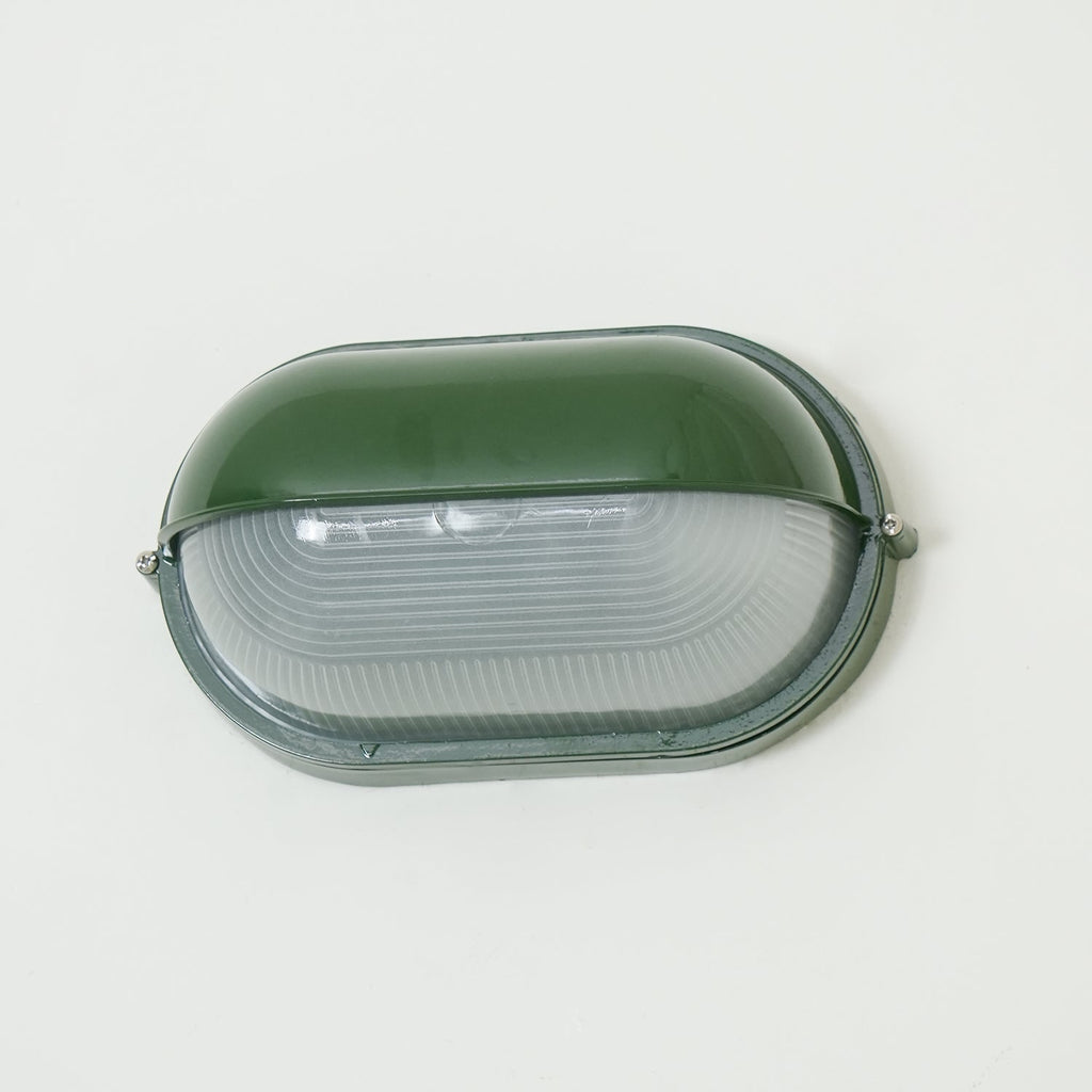 Outdoor Bulkhead Wall Light with Oval Shield and Ribbed Glass Diffuser - Image 23